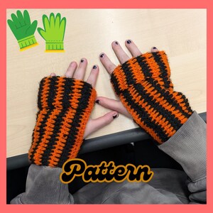 Fingerless gloves crochet pattern