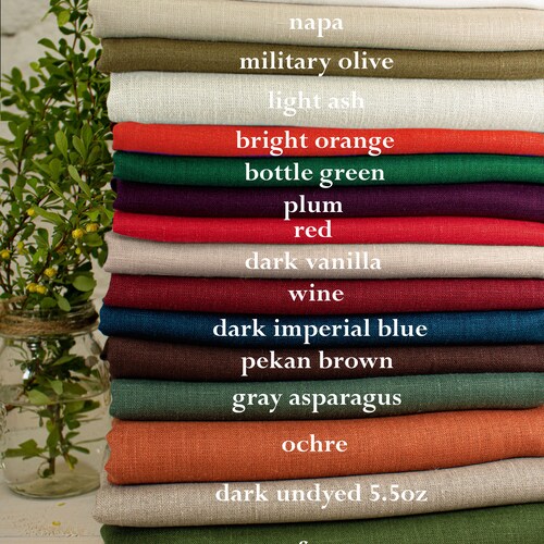 100 Linen Pure Heavy Upholstery Weight Linen Flax Fabric by Etsy