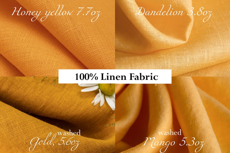 100% Natural European Linen Fabric by the Yard Medium Weight - Etsy