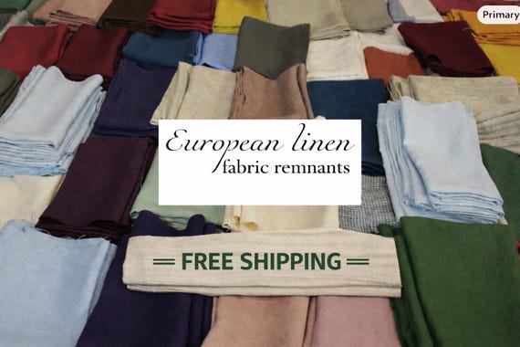 European linen fabric remnants / Linen scraps bundle / Linen for quilting / Linen craft packs / Assorted fabric scraps / FREE SHIP from USA