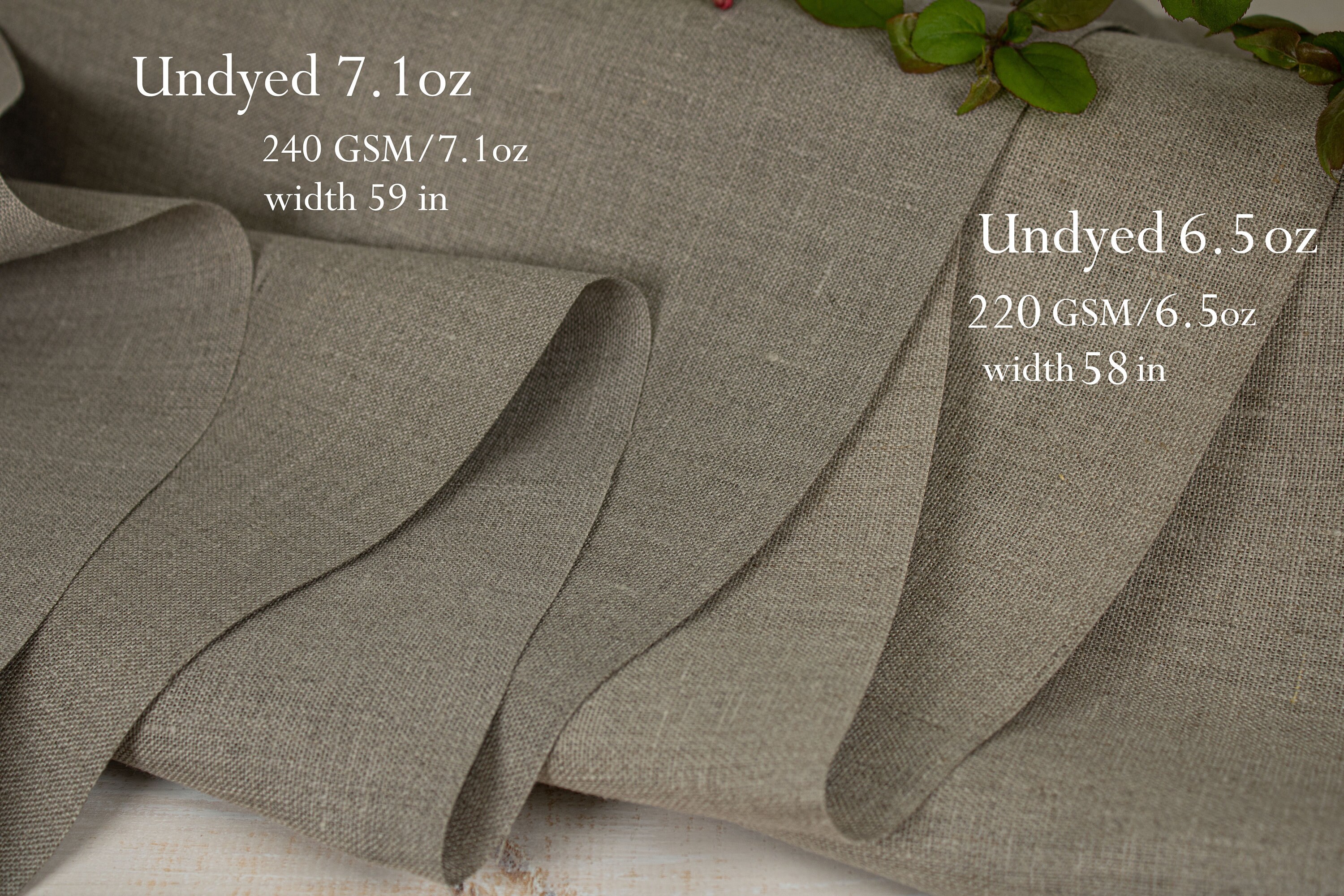100 Natural Undyed Linen Fabric by the Yard From Europe Etsy