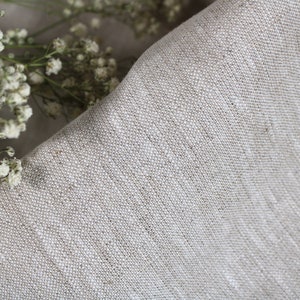 100% linen fabric by the yard for clothing / Washed linen fabric / Natural linen flax fabric by yard / Heavy weight linen fabric from USA image 6