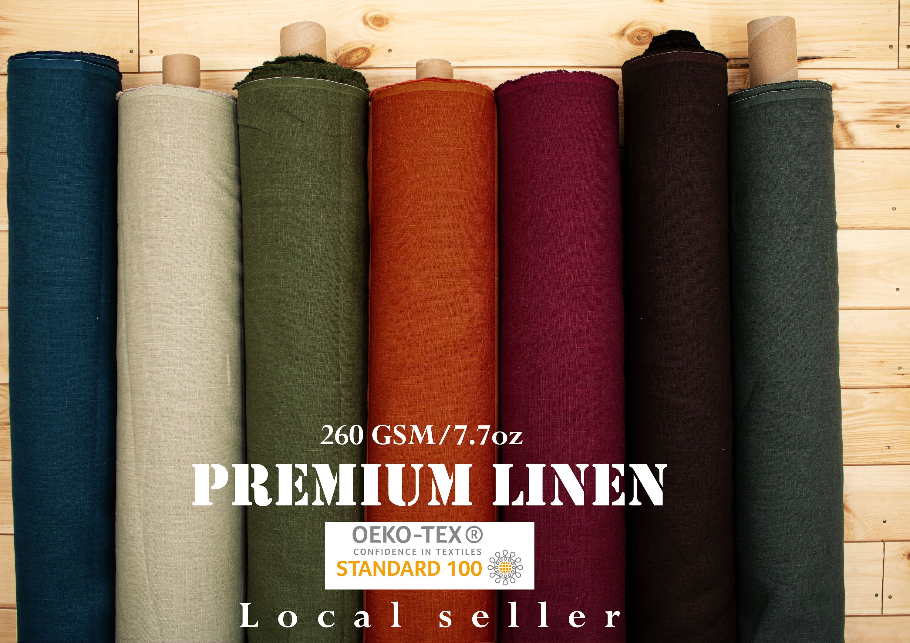 European Linen fabric by the yard medium weight for clothes Etsy