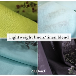 Lightweight Linen Fabric: Irish Linen & Linen-Cotton Blend