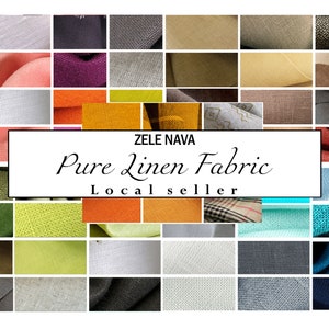 100% Natural Linen Fabric by the yard for clothing / Linen fabric for clothes / Lightweight Medium weight linen fabric / FREE SHIP from US