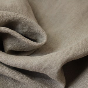 100% linen fabric by the yard for clothing / Washed linen fabric / Natural linen flax fabric by yard / Heavy weight linen fabric from USA image 3