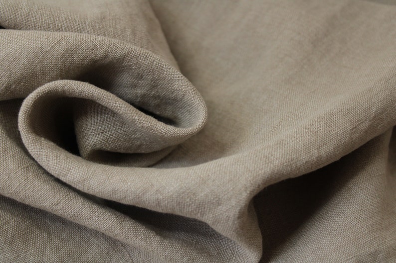 100% linen fabric by the yard for clothing / Washed linen fabric / Natural linen flax fabric by yard / Heavy weight linen fabric from USA image 3