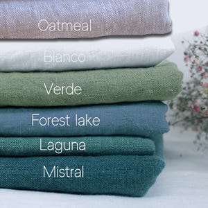100% Washed Linen Fabric Heavyweight / Luxurious Linen Fabric Collection / Soft Heavyweight Linen fabric by the yard / Thick linen fabric