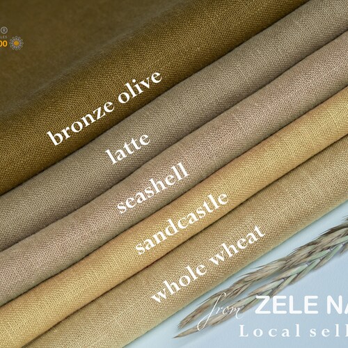 Premium Irish Linen Fabric by the Yard / 100 Linen / Beige Etsy