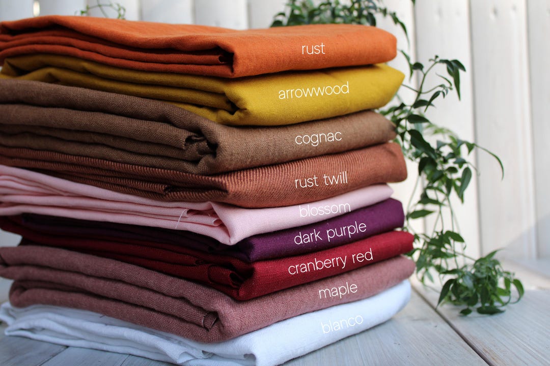 100% Linen Fabric by the Yard for Sewing, Clothing, Curtains - European ...