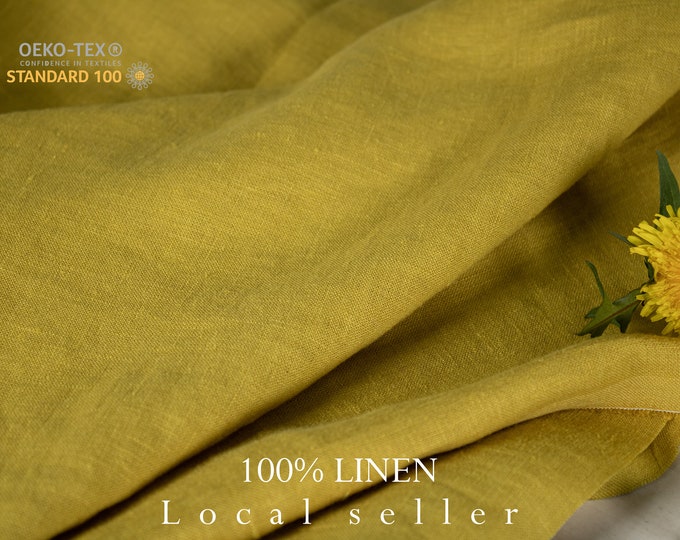 Natural Linen Fabric, Linen Fabric by the Yard for Clothes, Linen