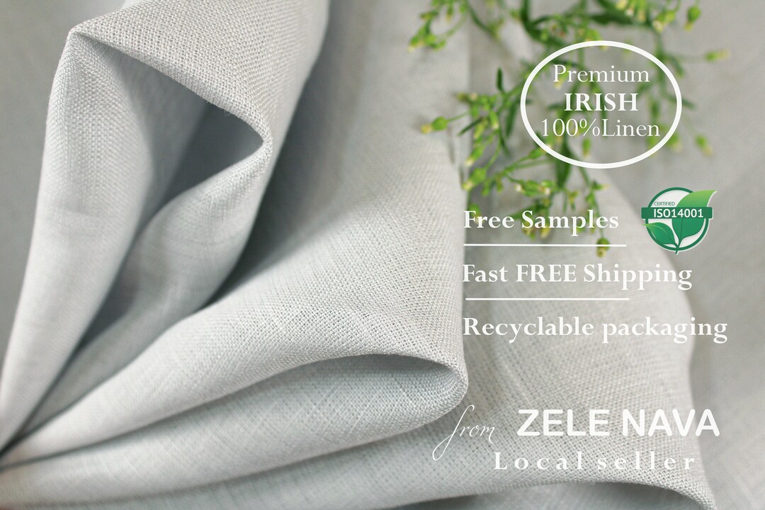 Premium IRISH Linen Fabric by the Yard for Clothing / 100 Linen by