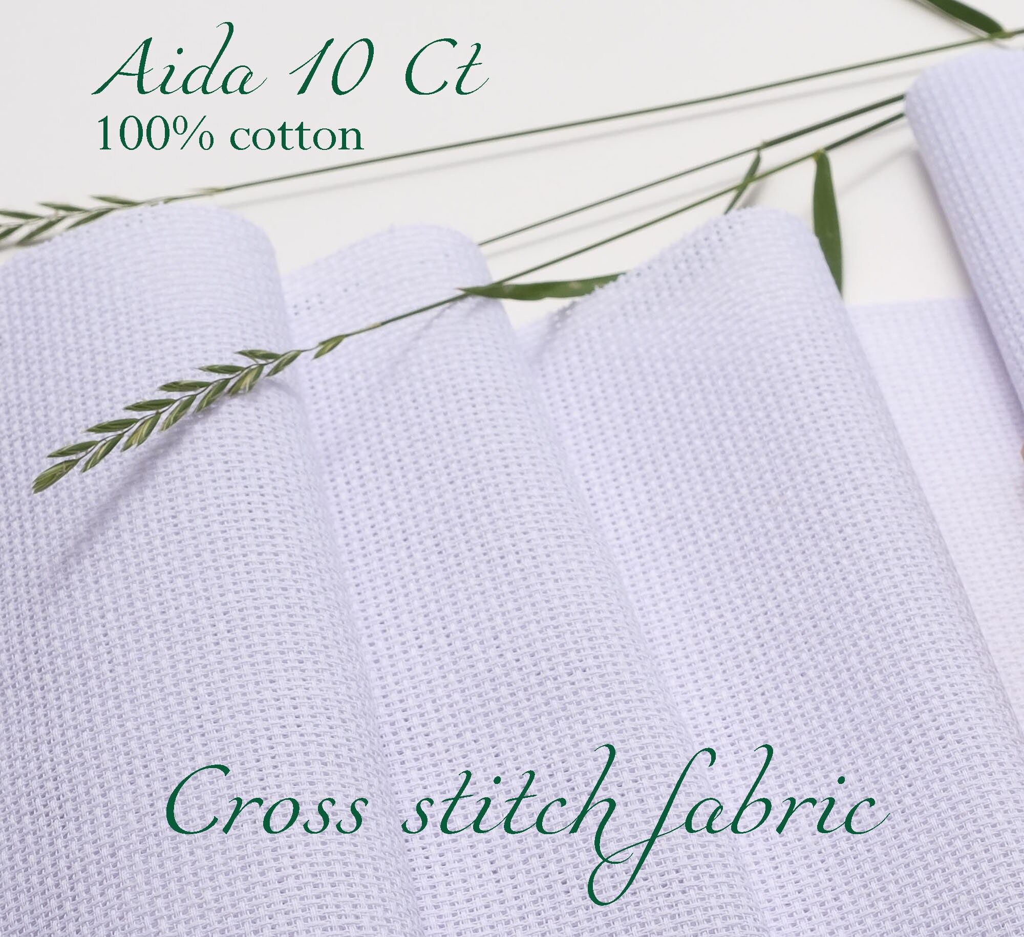 10 Count Aida cloth White AIDA 10 Count / 100 Cotton Aida Etsy