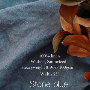 100% Washed Linen Fabric Heavyweight / Luxurious Linen Fabric Collection / Soft Heavyweight Linen fabric by the yard / Thick linen fabric image 3