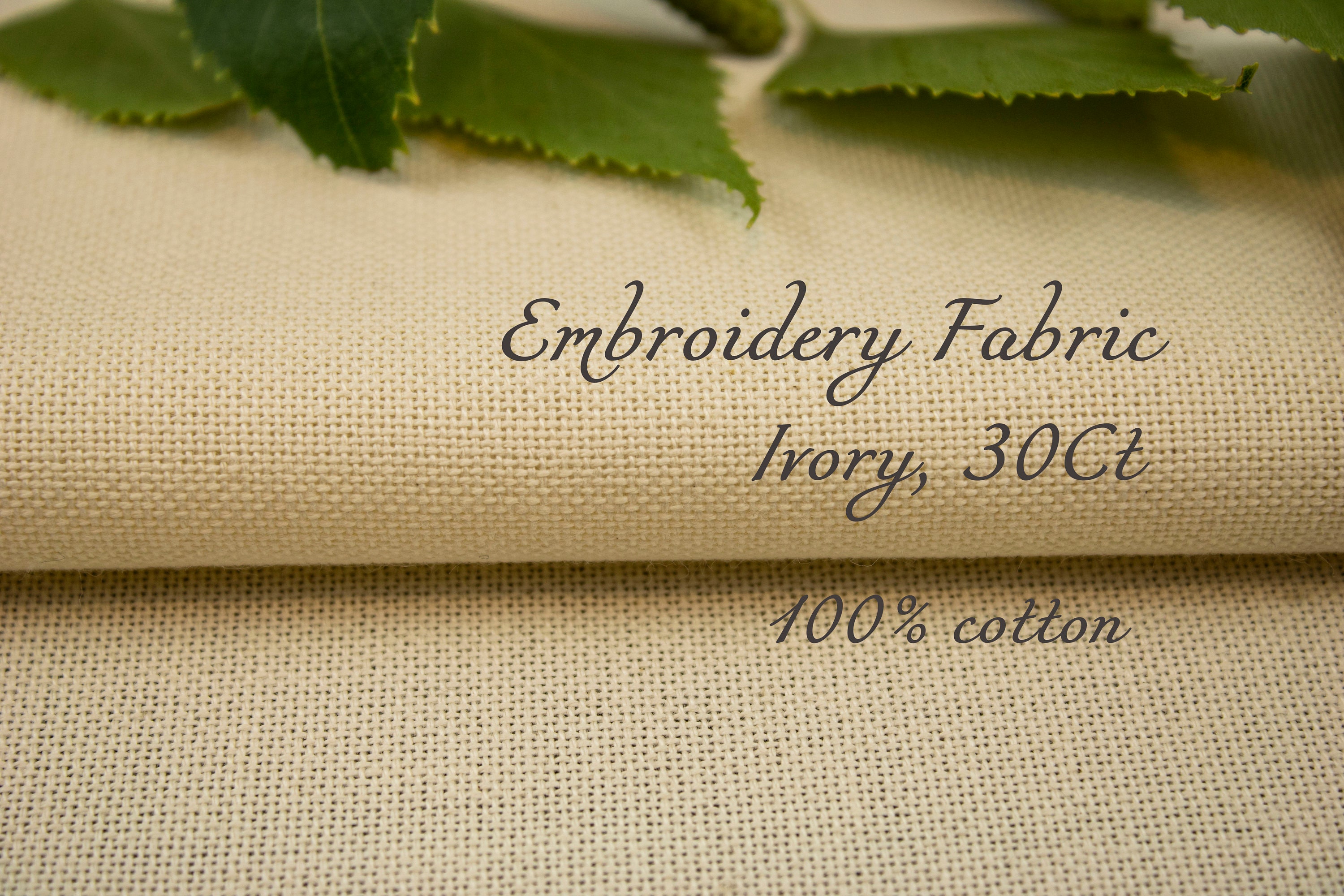 30 Counted Natural Cross stitch fabric 15 stitches per inch | Etsy