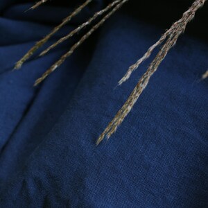 100% WASHED Linen fabric by the yard drapery - SOFT Linen Fabric for Clothing, for Quilting - Prewashed Blue linen fabric Mediumweight