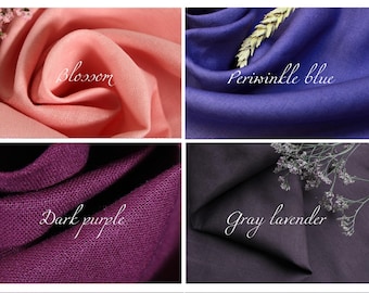 Purple Linen Fabric / European linen fabric by yard for clothing / 100% natural linen fabric / Medium weight linen fabric / SHIP from USA