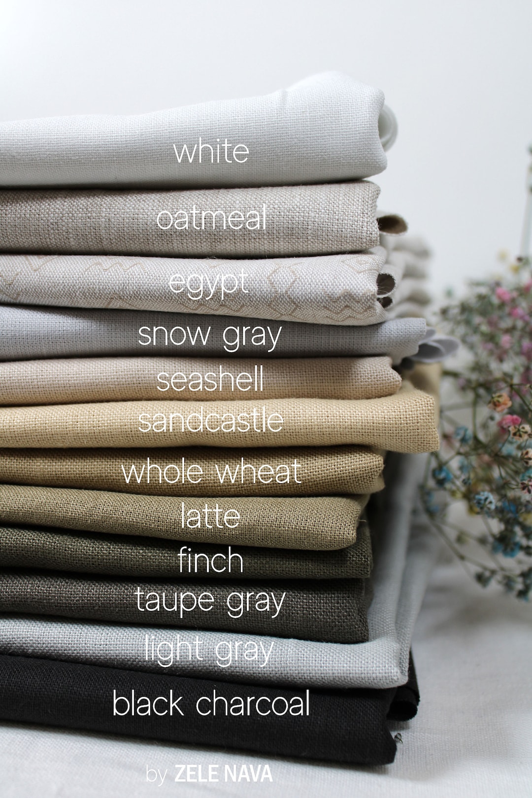 European Linen Fabric by the Yard for Clothing / 100% Linen Fabric ...