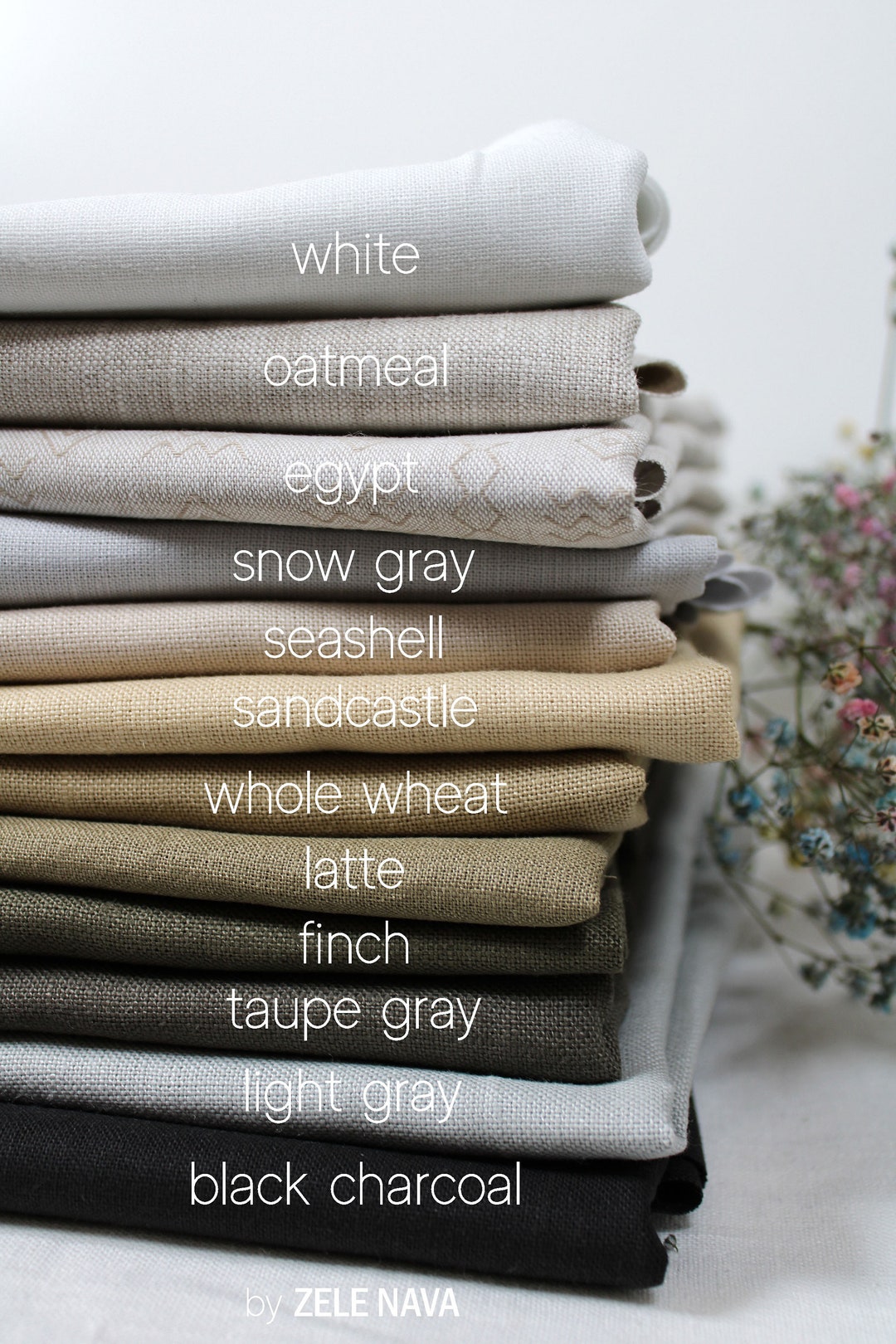 European Linen Fabric by the Yard for Clothing / 100% Linen European Linen Fabric by the Yard for Clothing / 100% Linen
