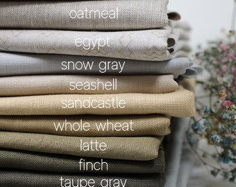 European Linen Fabric by the yard for clothing / 100% Linen Fabric  / Lightweight Medium weight Linen Fabric / Free US Shipping
