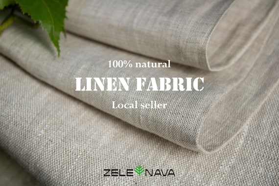 100% Natural Linen fabric by the yard from Europe Natural Light Medium Heavy weight linen for sewing cloth Upholstery linen fabric
