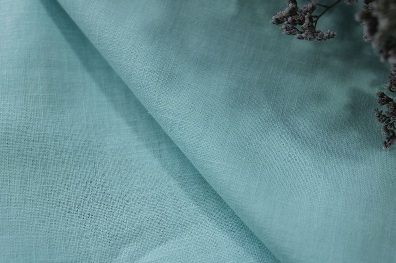 100 Natural Linen Cotton Blend Fabric by the Yard for Etsy