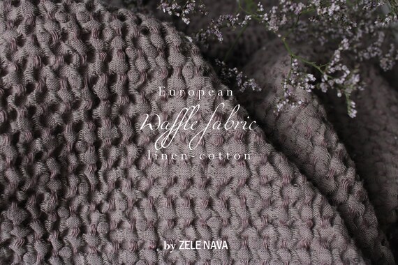 Cotton Waffle Weave - European Import - Dark Taupe Cotton Waffle Weave - European Import - Dark Taupe