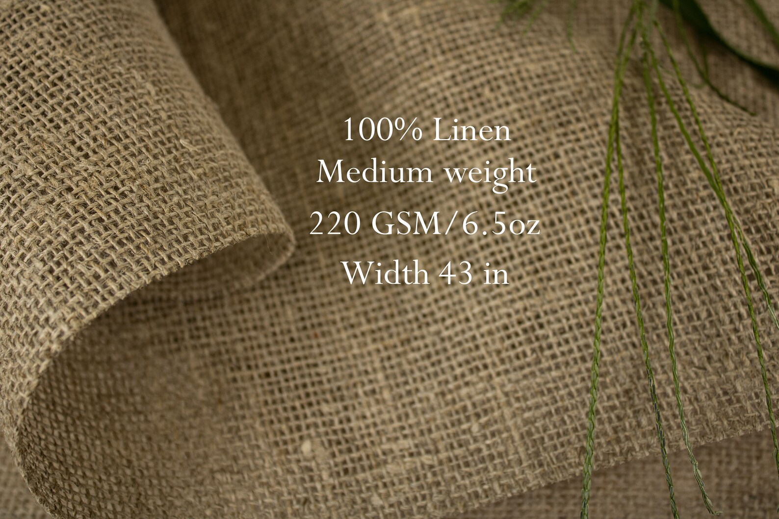 Linen Burlap / Burlap Fabric by the Yard / Open Weave Linen Etsy