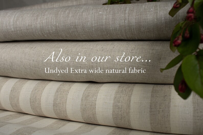EXTRA WIDE Linen Fabric by the Yard / White Linen Fabric by Etsy