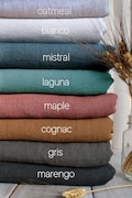 100% Washed Heavy Linen Fabric by the yard for clothing / Soft Heavyweight Linen Fabric for curtains / European flax / Premium Linen Fabric