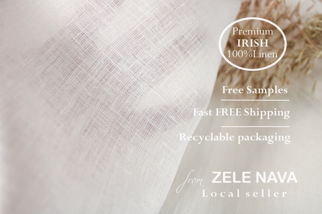 Premium IRISH Linen Fabric by the Yard for Clothing / 100 Etsy