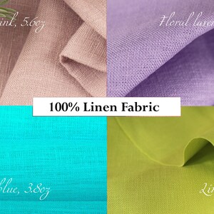 100% Natural European Linen Fabric by the Yard Medium Weight - Etsy