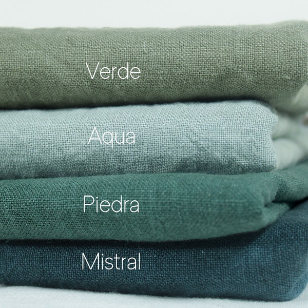 Heavy Linen Fabric / 100% Washed Linen Fabric Premium quality / Heavyweight Linen fabric by the yard / Thick linen fabric for clothing