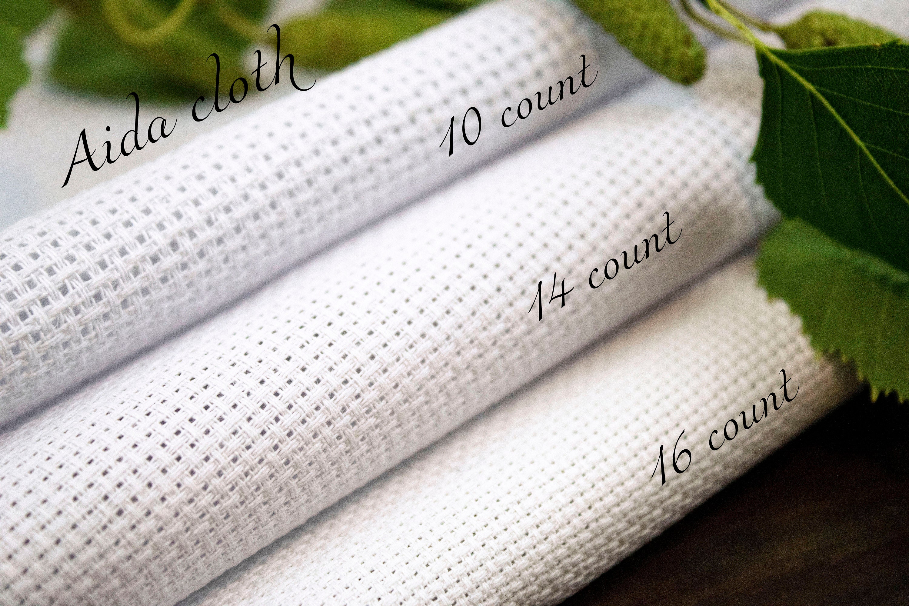 Aida cloth White AIDA 10 Count Soft 14 ct aida Solid 16 ct Etsy