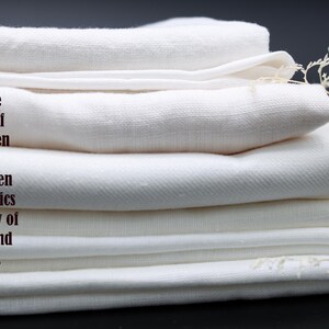 European linen fabric remnants / Linen scraps bundle / Linen for quilting / Linen craft packs / Assorted fabric scraps / FREE SHIP from USA zdjęcie 3