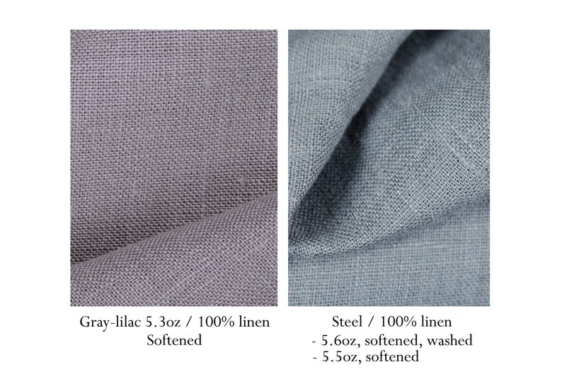 Gray Linen Fabric by the Yard for Clothing / 100 Linen by the Etsy