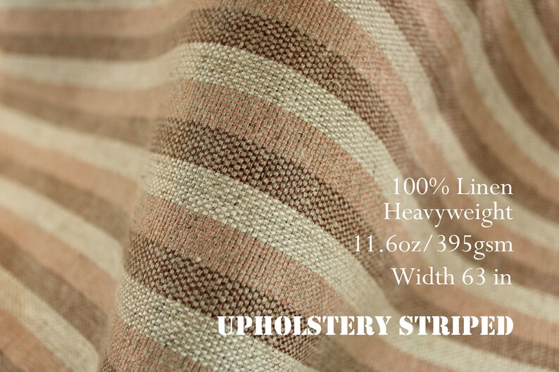 Natural Upholstery Linen Fabric by the Yard /heavy Linen Etsy