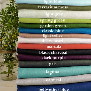 100% Linen Fabric by the yard for clothing / European Linen Medium weight Linen Fabric / Flax Linen Fabric / Natural linen / SHIP from USA