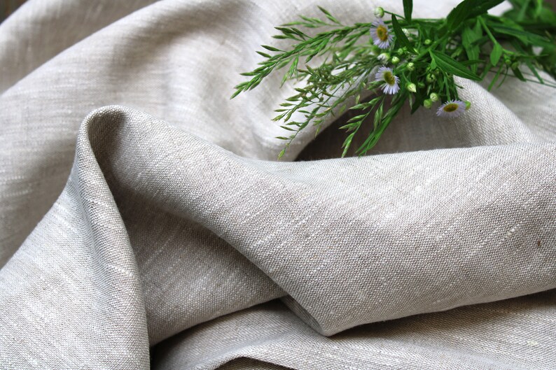 European Undyed Linen Fabric by the Yard 100 Natural Linen Etsy