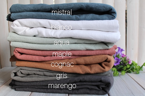 Yarn Dyed Washed Linen - Maple Yarn Dyed Washed Linen - Maple