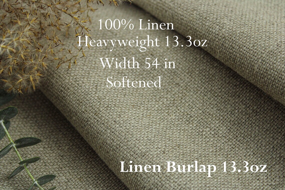 100 natural Undyed linen fabric by the yard from Europe Etsy