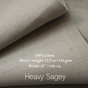 100% Natural Linen fabric by the yard from Europe Natural Light Medium Heavy weight linen for sewing cloth Upholstery linen fabric Heavy Sagey