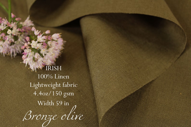 Premium Irish Linen Fabric by the Yard / 100 Linen / Beige Etsy
