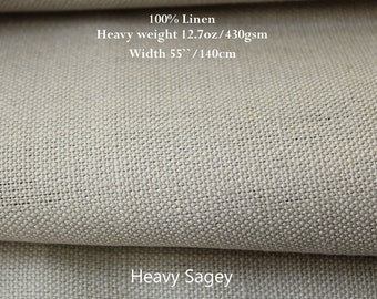 Luxurious Upholstery Linen Fabric / Heavy linen fabric by the yard / 100% linen Upholstery fabric by the yard / Thick linen fabric ZELE NAVA