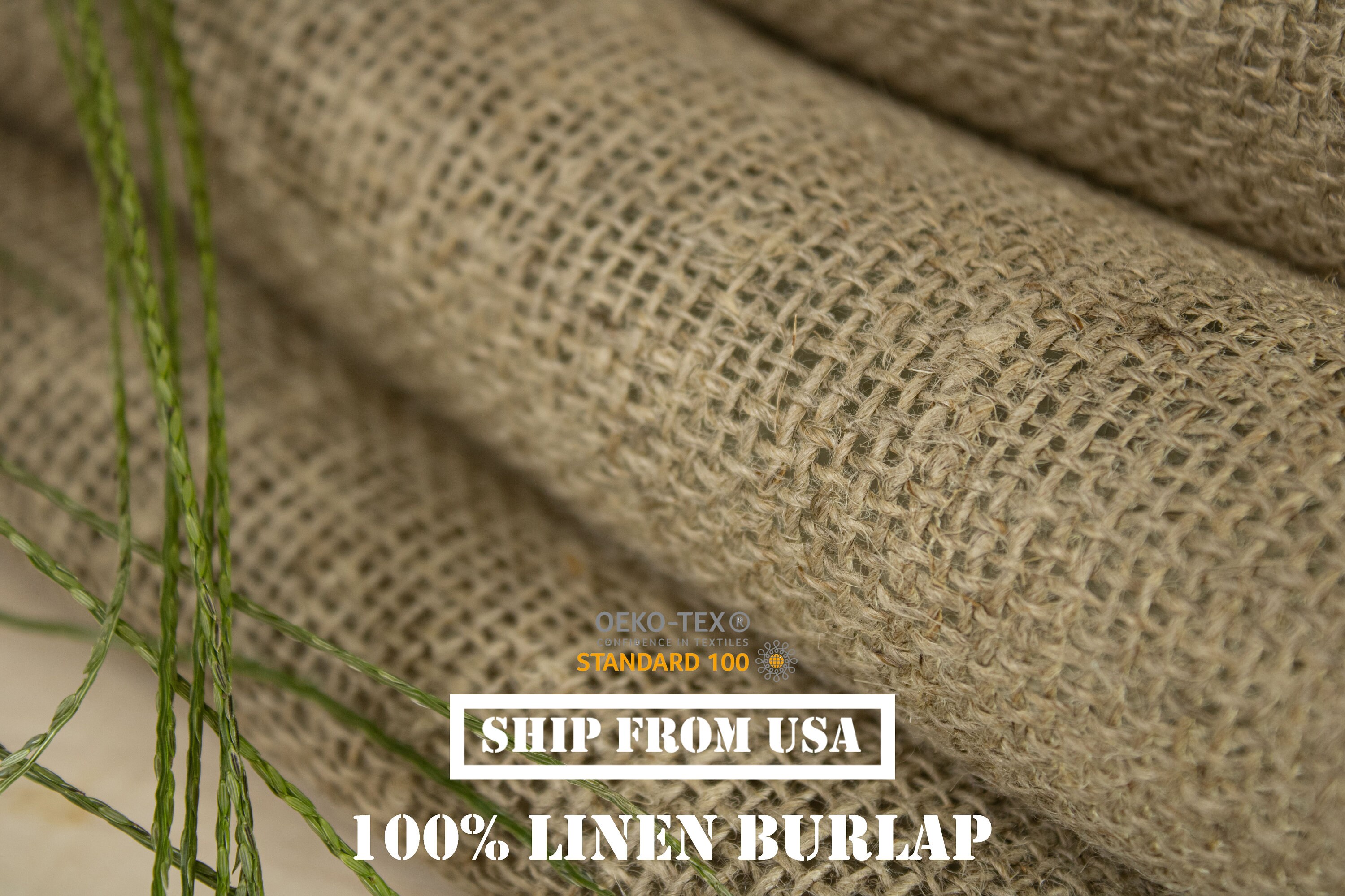 Linen Burlap / Burlap fabric by the yard / Open weave linen Etsy