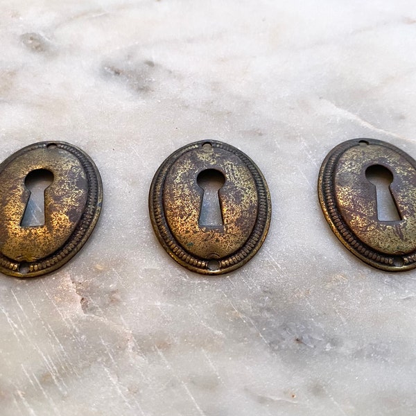 Antique Keyhole Covers for Furniture - Etsy