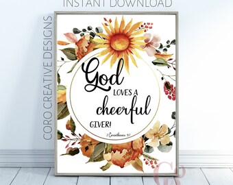 2 Corinthians 9 7 Etsy New Zealand