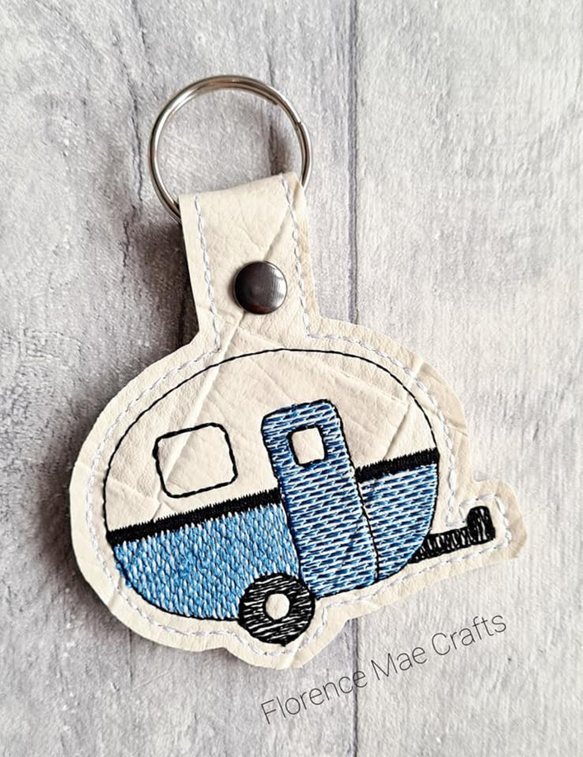 Camper RV Snaptab Embroidery Design DIGITAL DOWNLOAD Machine Etsy