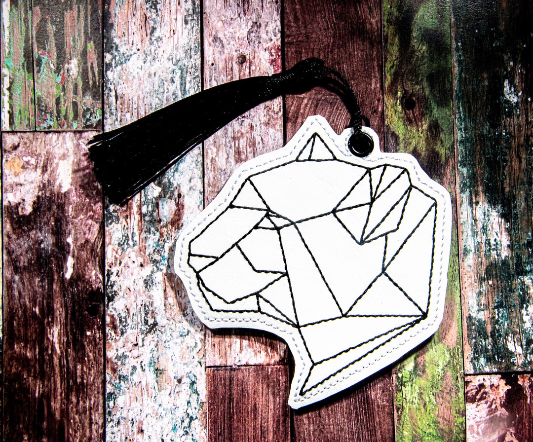 Tiger Animal GEO Bookmark Embroidery Design DIGITAL DOWNLOAD Machine ...