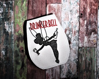 Drinkerbell Coasters bordado diseño DIGITAL DESCARGAR máquina de bordado